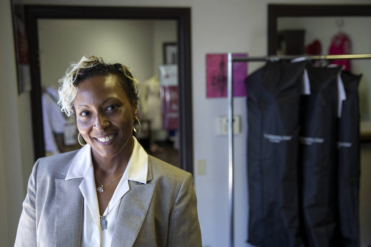 Kenya Mills, a Dress for Success client, at nonprofit Dress for Success Southern Nevada on Tues ...