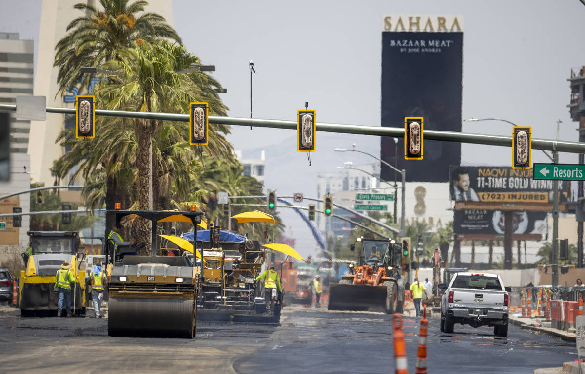 Las Vegas Strip road work kicks off Monday near Mandalay Bay, Traffic