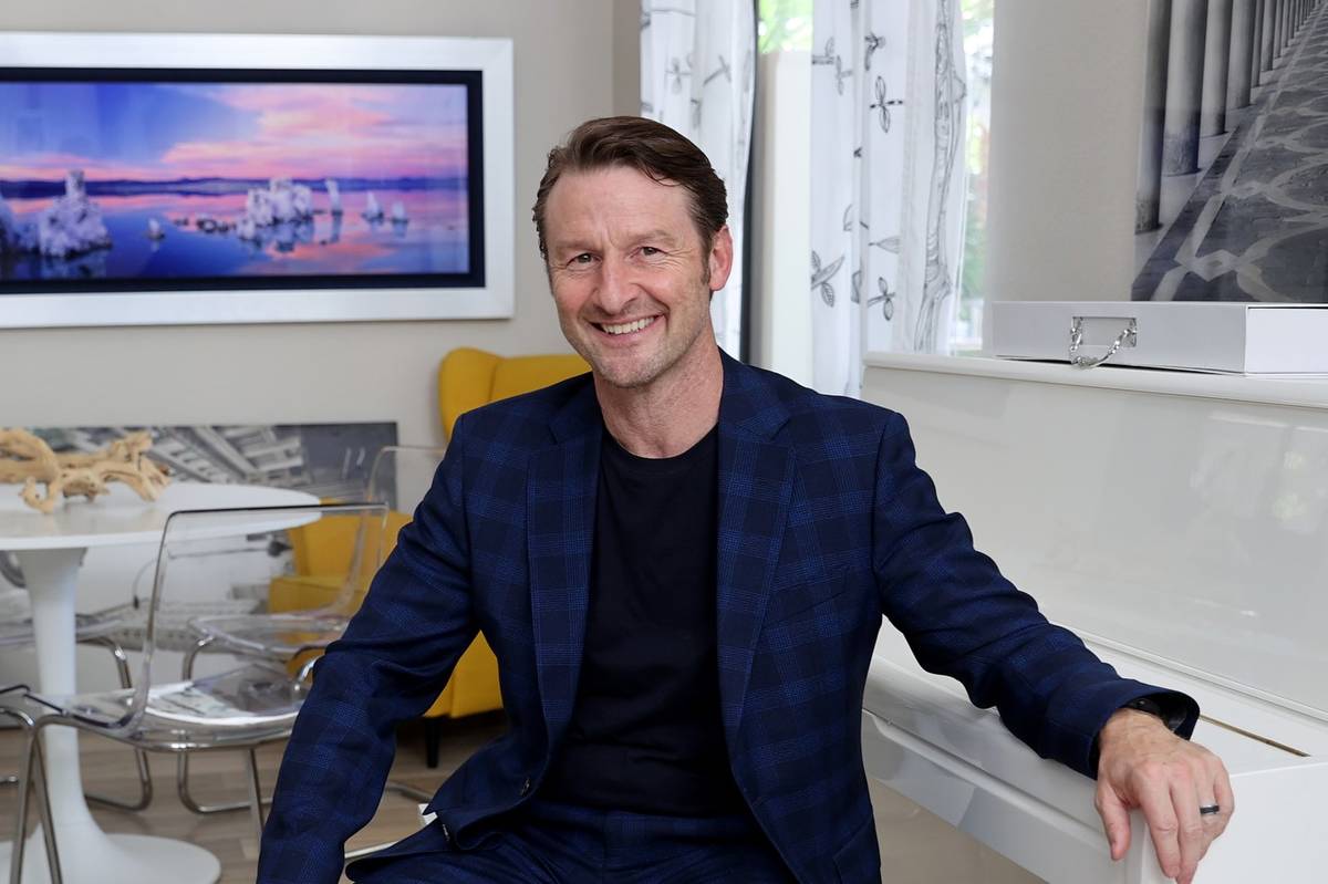 Former Olympian and former Cirque du Soleil performer Paul Bowler at his Las Vegas home Wednesd ...