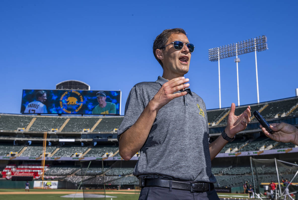 Oakland A's President Dave Kaval talks about the current state of the team, location and future ...