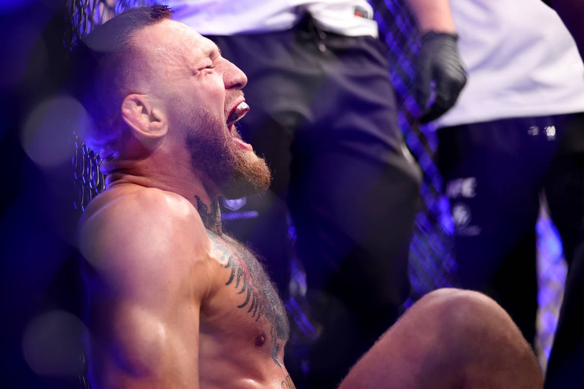 Conor McGregor remains defiant after surgery on broken leg MMA
