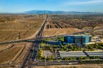 Las Vegas Boulevard stretches north near the M Resort at St. Rose Parkway on Wednesday, Oct. 16 ...