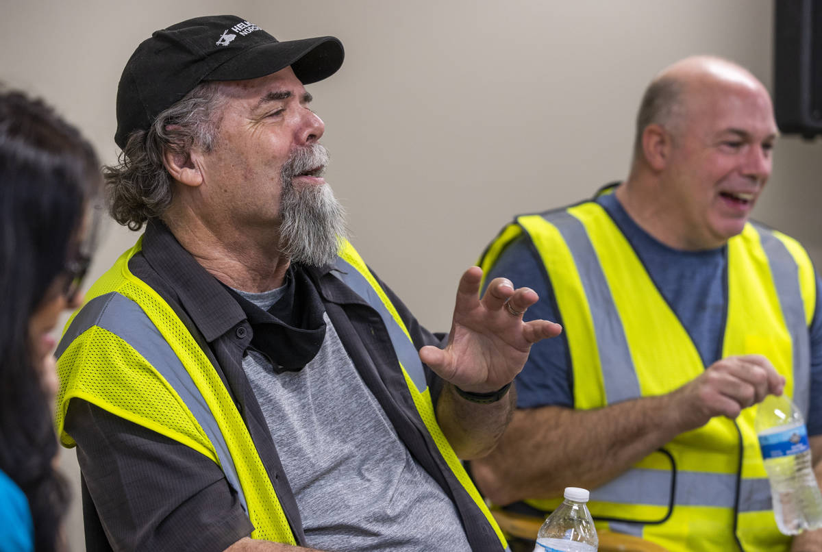 Creative Director Rick Rothschild, left, and General Manager Jack Kenn talk about working on th ...