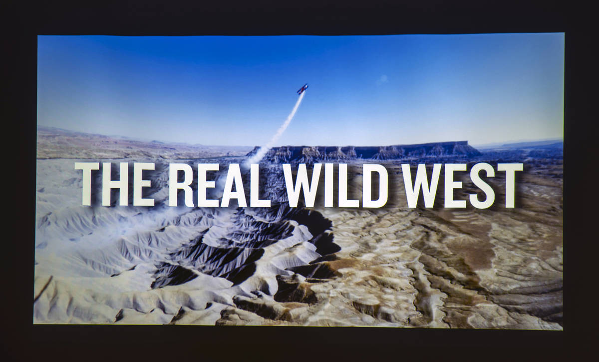 An image from a teaser video during the FlyOver "Flight Ride Experience" media tour l ...