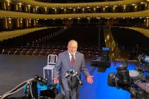 Smith Center President Myron Martin is shown after the ceremonial dimming of the ghost light 48 ...