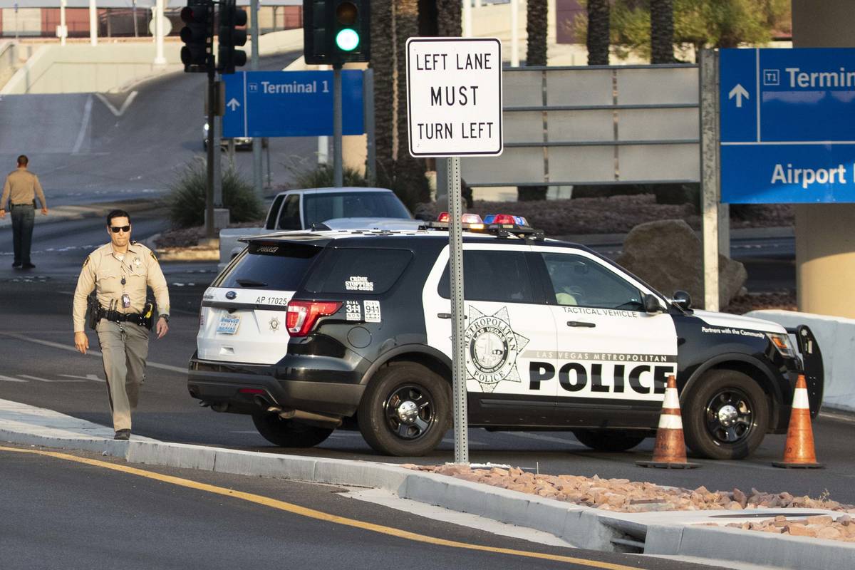 The Metropolitan Police Department is investigating A fatal crash at McCarran International Air ...