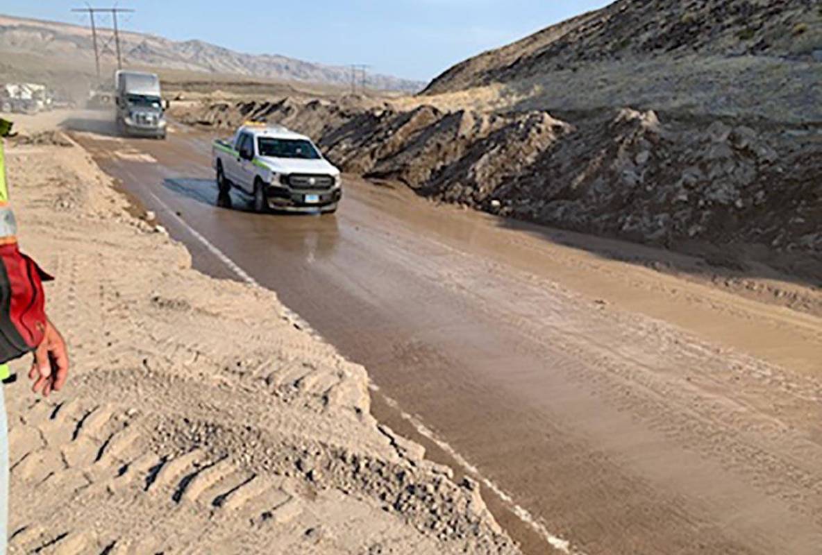 U.S. 93 in Lincoln County was opened about noon Friday, July 16, 2021, after being closed for f ...