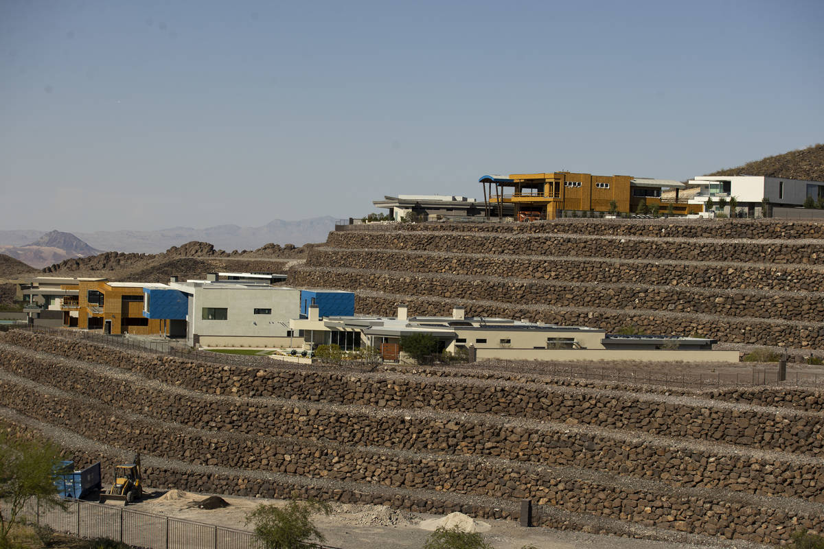 The Ascaya luxury community in Henderson, Thursday, July 1, 2021. (Erik Verduzco / Las Vegas Re ...