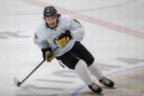 Golden Knights center Cody Glass (9) skates during training camp on Wednesday, Jan. 6, 2021, at ...