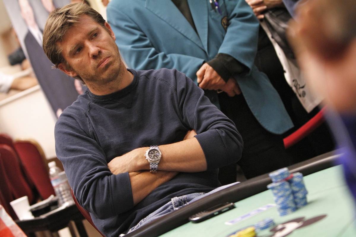 Layne Flack plays in a World Poker Tour event in 2011. (World Poker Tour)