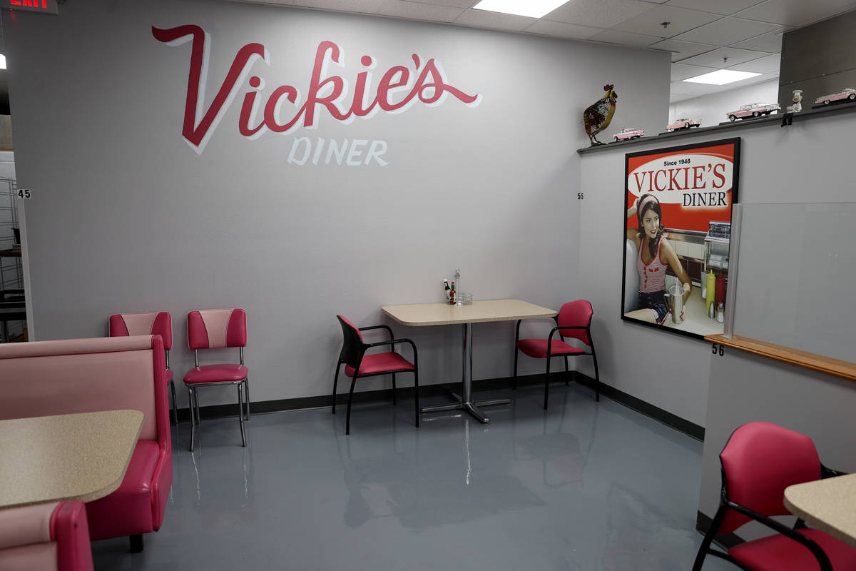 Vickie’s Diner, at its new location in the Commercial Center at 953 E. Sahara Ave. in Las Veg ...