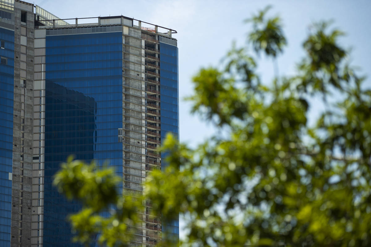 The former Drew Las Vegas resort-casino photographed in Las Vegas on Tuesday, July 20, 2021. (C ...