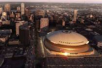 An artist rendering shows what the Caesars Superdome would look like once rebranding occurs. Ca ...