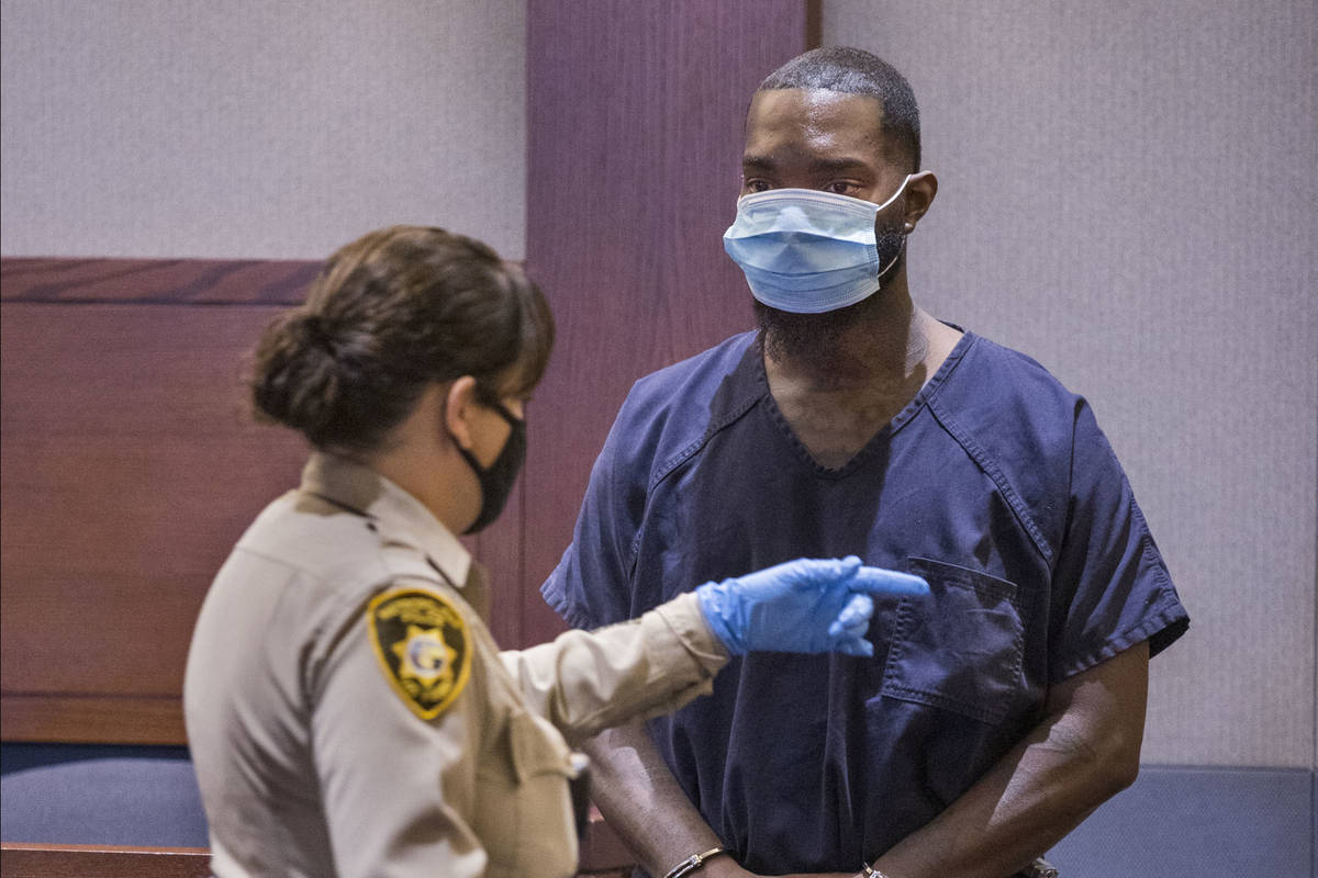 Sidney Deal appears in court on Oct. 8, 2020, at the Regional Justice Center in Las Vegas for a ...