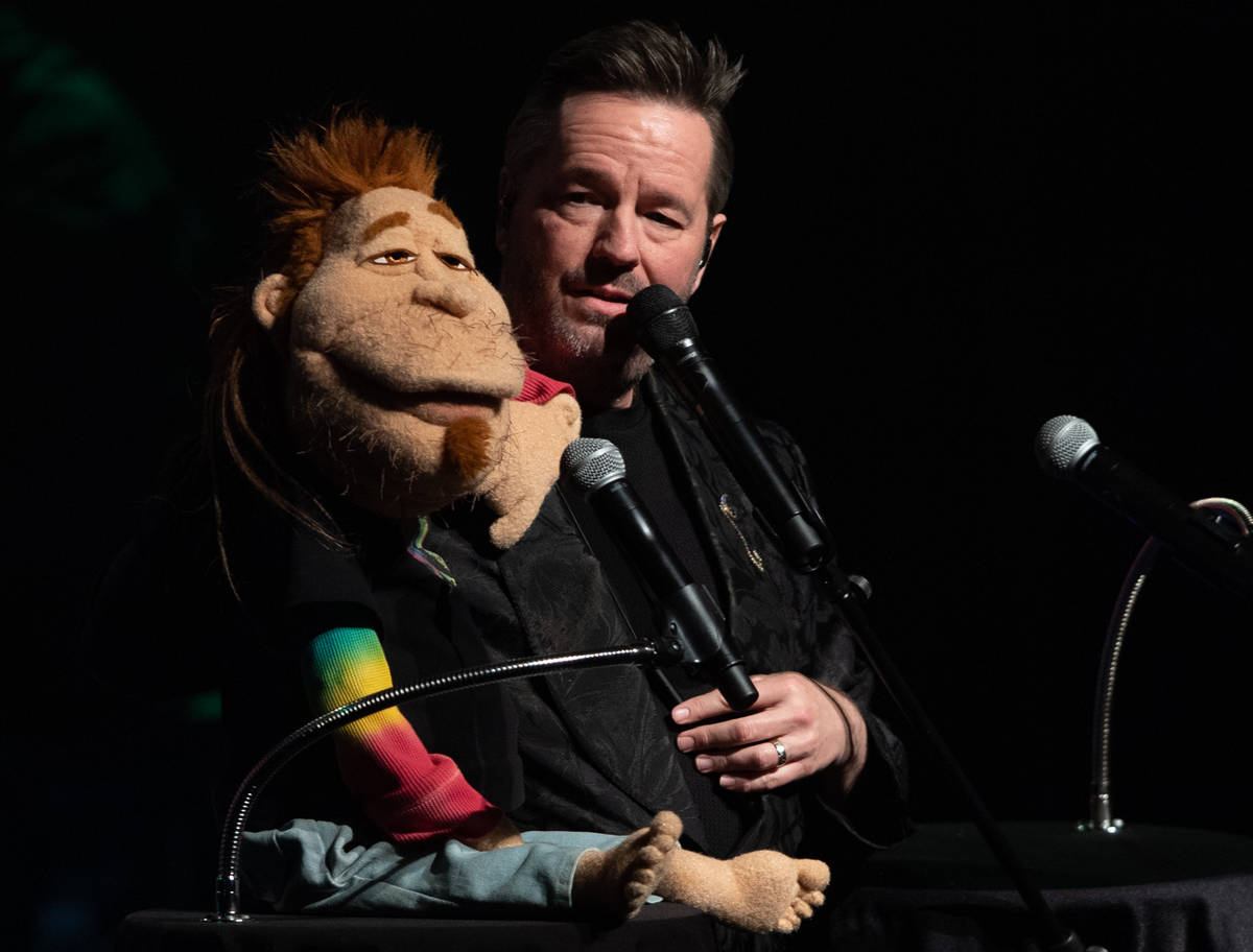 Terry Fator, shown with Duggie Scott Walker, has returned to residency at New York-New York. (T ...