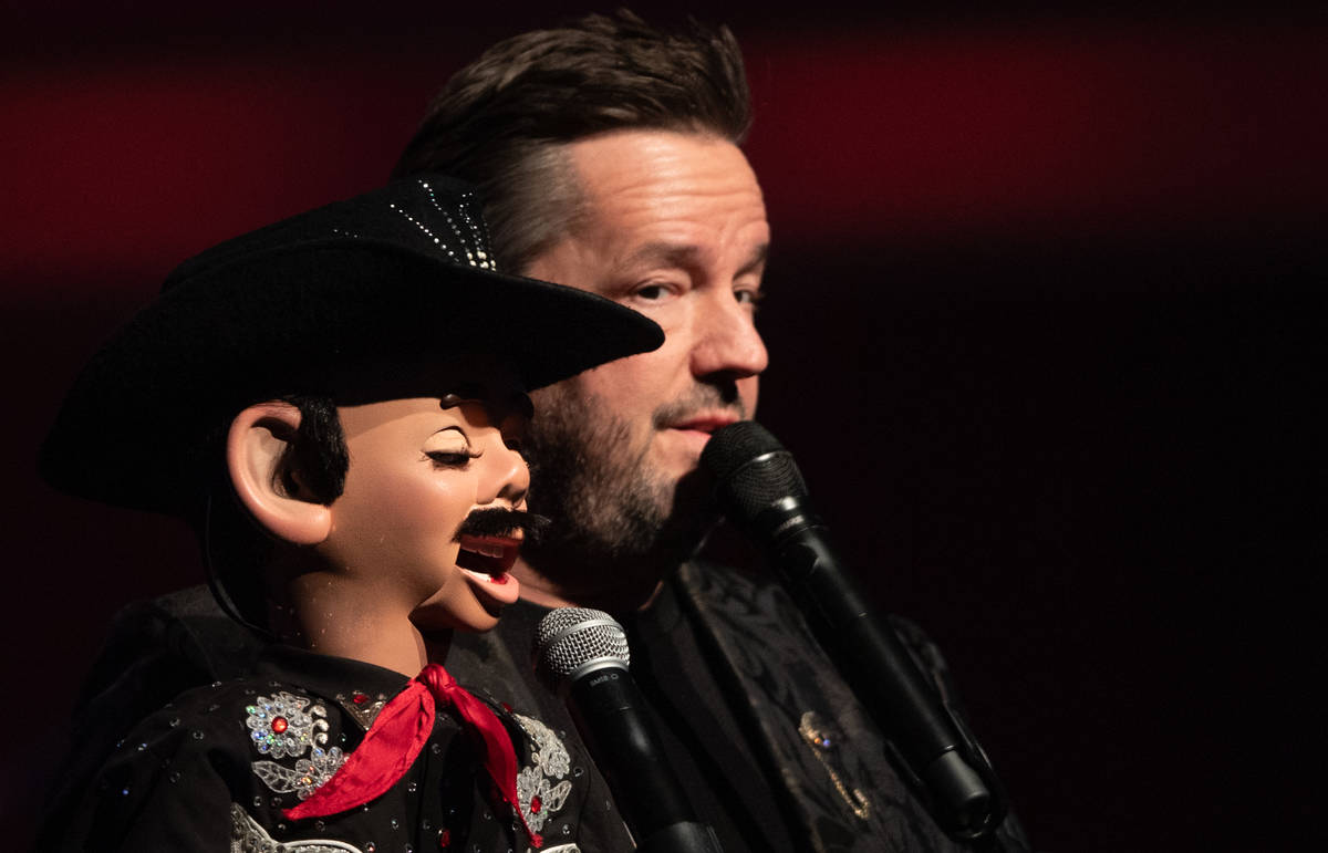 Terry Fator, shown with Walter T. Airdale, has returned to residency at New York-New York. (Tom ...