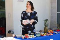 Christina Saheb, registered dietician for the Clark County School District, talks about the foo ...