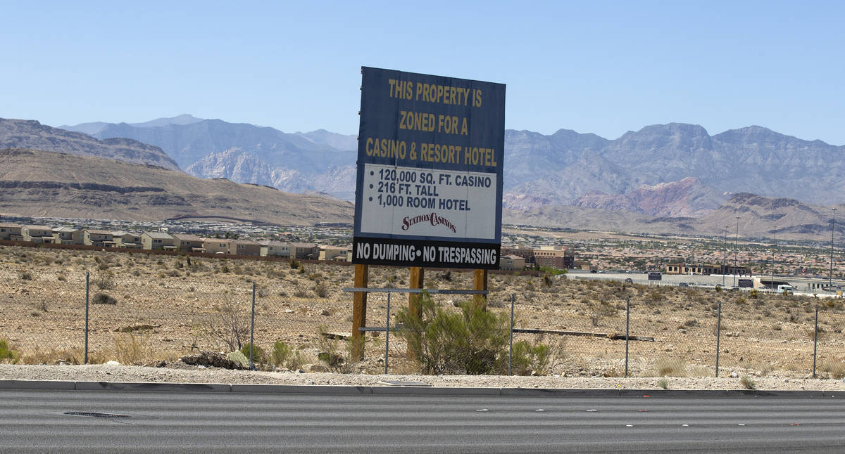 Station Casinos-owned land on the west side of South Durango Drive just south of the 215 Beltwa ...