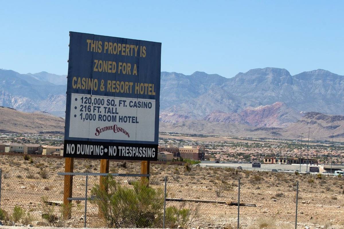 Station Casinos-owned land on the west side of South Durango Drive just south of the 215 Beltwa ...