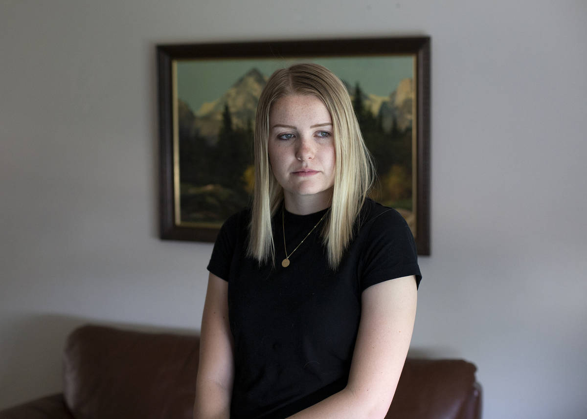 Kylee Tobler Fuqua at her home on Wednesday, June 16, 2021, in Bunkerville, Nevada. The 21-year ...