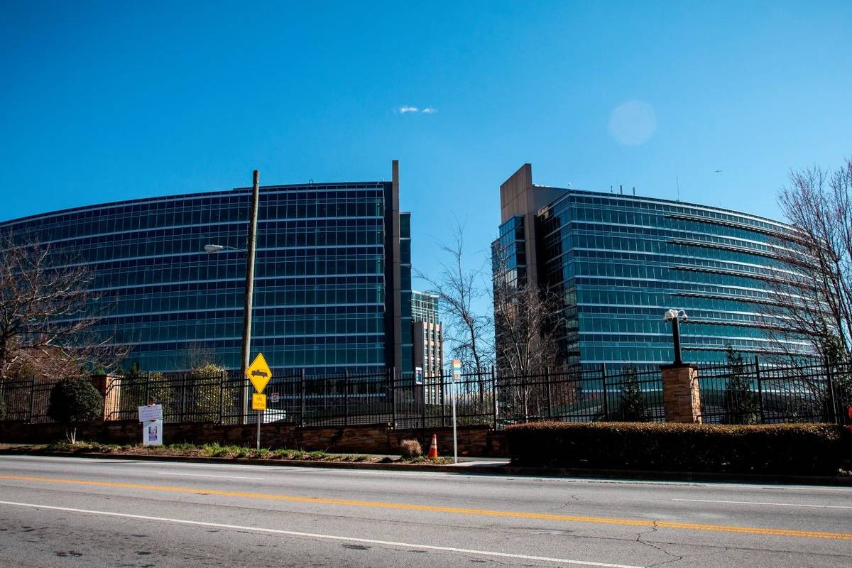The headquarters for Centers for Disease Control and Prevention, seen in March 2020. (AP Photo/ ...