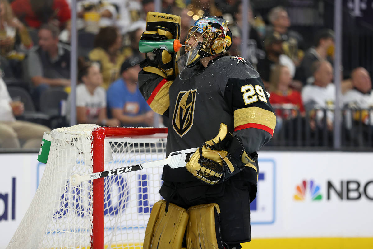 THIS DATE IN 2020: Marc-Andre Fleury made 26 saves to help the Golden  Knights take a 3-0 series lead against the Blackhawks in the First…