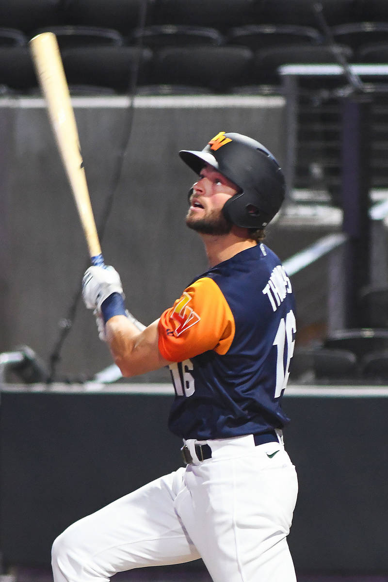 Cody Thomas is in his first season with the Aviators after being traded from the Dodgers back i ...