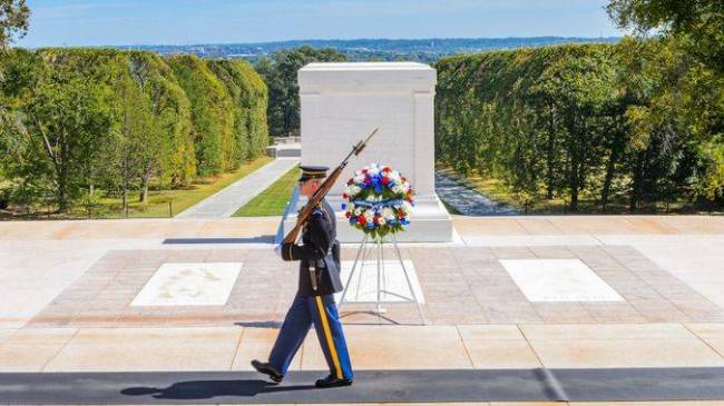 In 1921, the Tomb of the Unknown Soldier was created with approval from Congress to bury the un ...