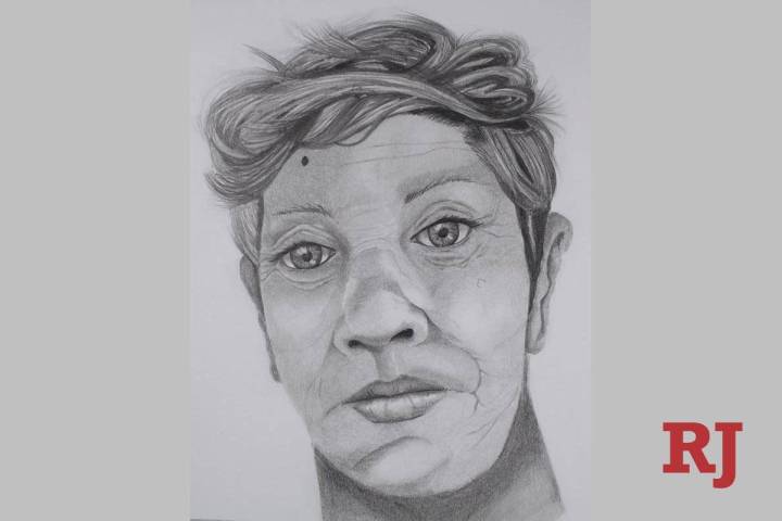 A sketch of a woman who was found in Lake Las Vegas on May 17, 2021. She has so far gone uniden ...