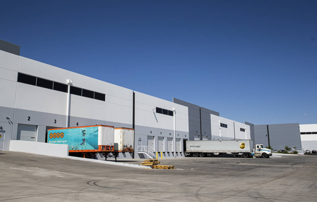 Buildings at the Matter Logistics Center industrial complex are pictured in North Las Vegas on ...