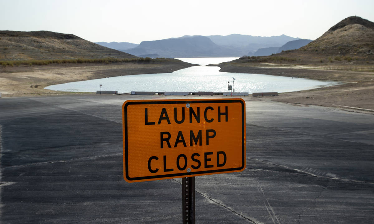 The boat launch is now closed for Boulder Harbor as well as others at the Lake Mead National Re ...