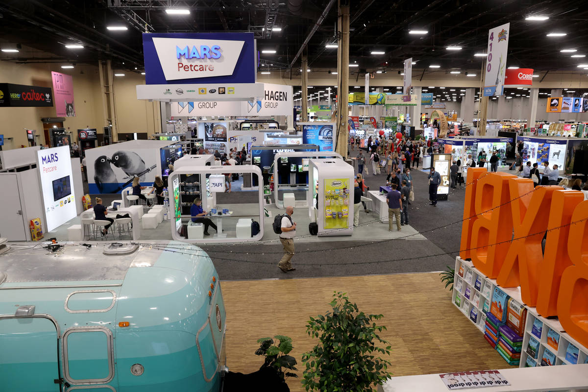 SuperZoo pet industry trade show at Mandalay Bay Convention Center in Las Vegas Wednesday, Aug. ...