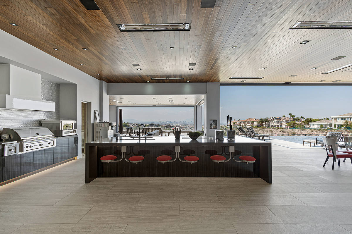 The outdoor kitchen. (The Ivan Sher Group)