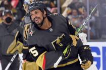Vegas Golden Knights right wing Ryan Reaves (75) during the second period of Game 2 of a first- ...