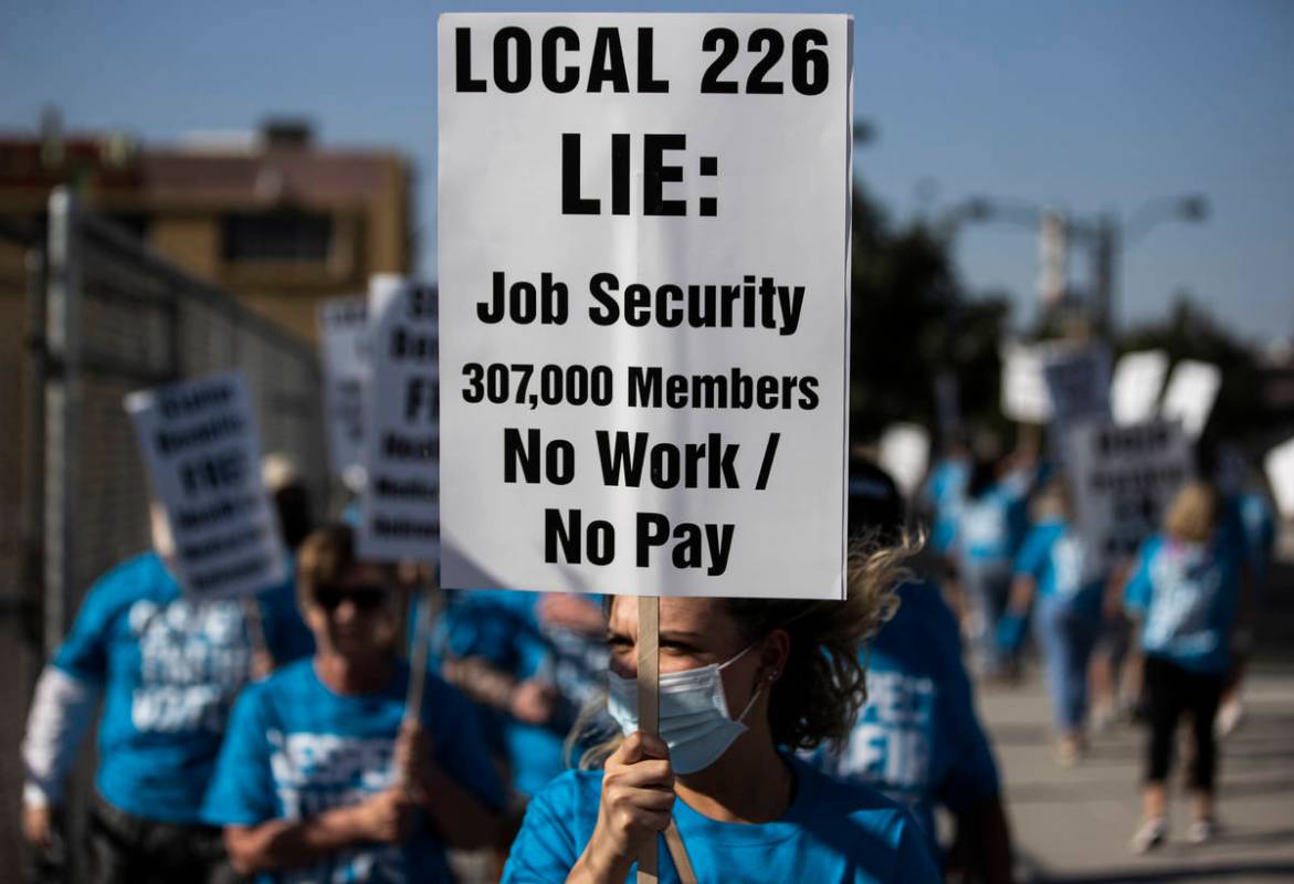 Over one hundred demonstrators took part in an ant-union protest organized by employees of Stat ...