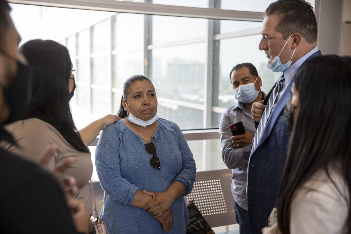 Encarnacion Espana, mother of 11-year-old Jazmin Espana, who was struck and killed by a Republi ...