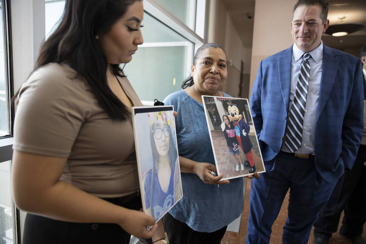 Encarnacion Espana, mother of 11-year-old Jazmin Espana, who was struck and killed by a Republi ...