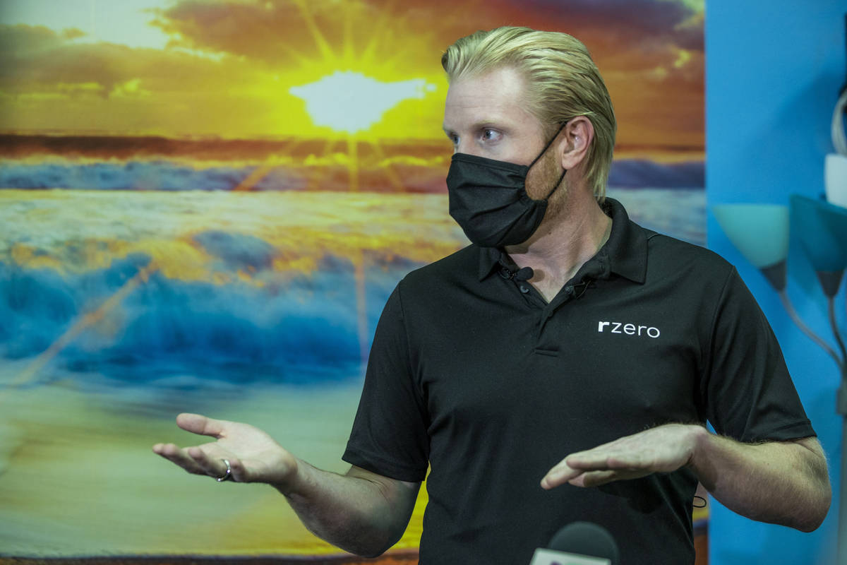 R-Zero CEO and co-founder Grant Morgan talks about the 372 Arc UV-C system and the Clark County ...