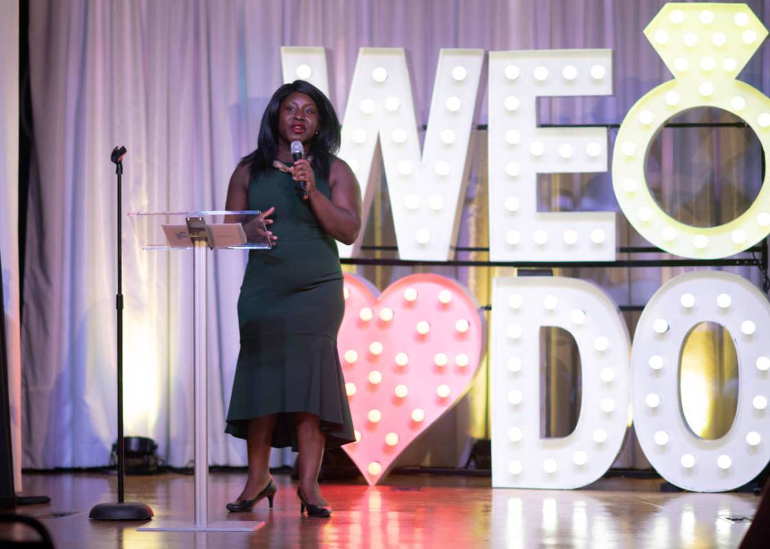 Fashion Show Senior Marketing Manager Esther Sarpong presenting ideas promoting wedding tourism ...