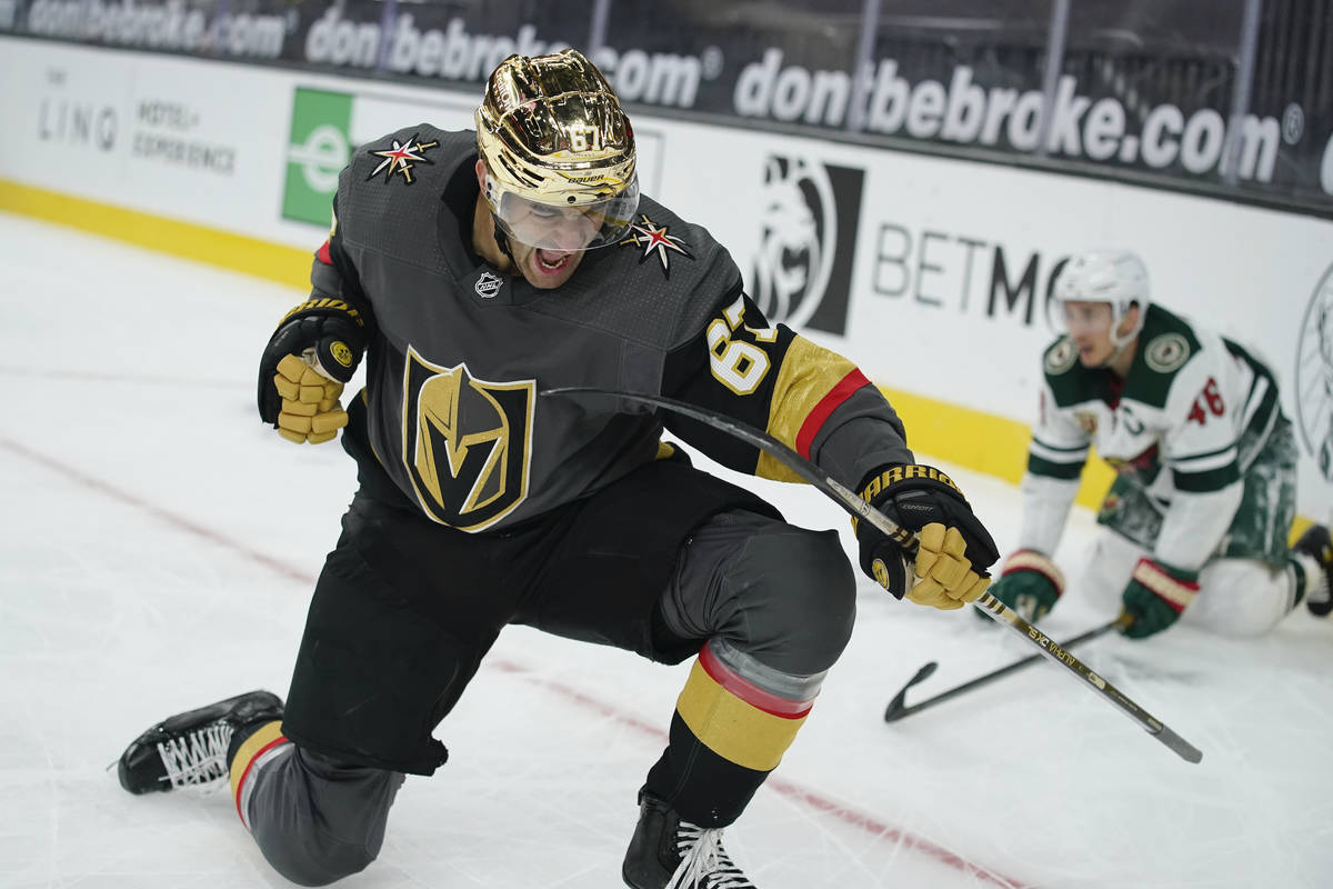 Vegas Golden Knights left wing Max Pacioretty (67). (AP Photo/John Locher)