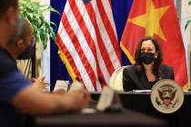 U.S. Vice President Kamala Harris meets with activists who work on LGBT, transgender, disabilit ...