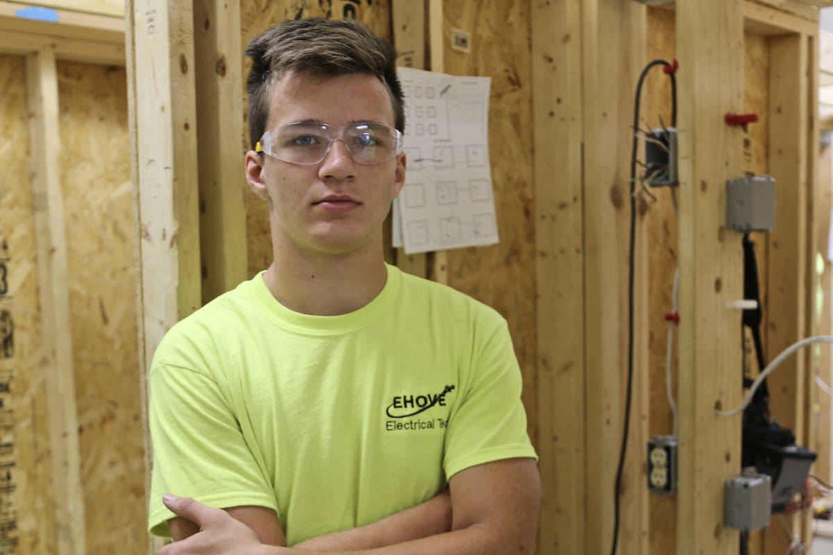 This October 2015 photo shows Maxton Soviak at the EHOVE Career Center in Milan, Ohio. Soviak, ...