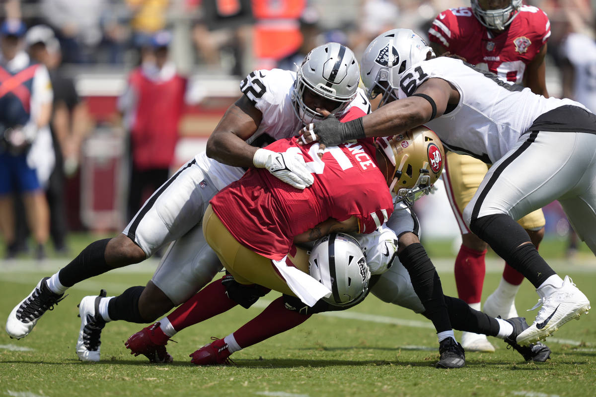 san francisco 49ers vs las vegas raiders