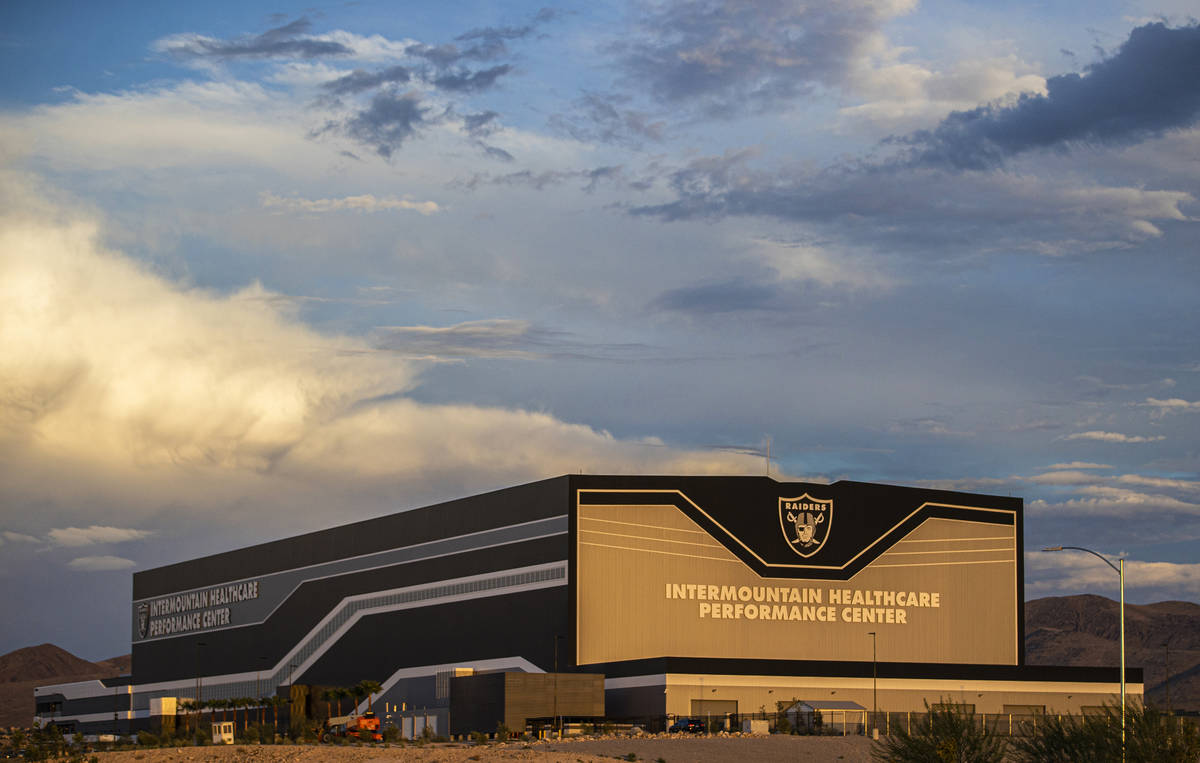 Raiders Headquarters and Intermountain Healthcare Performance Center on Monday, Aug. 30, 2021, ...