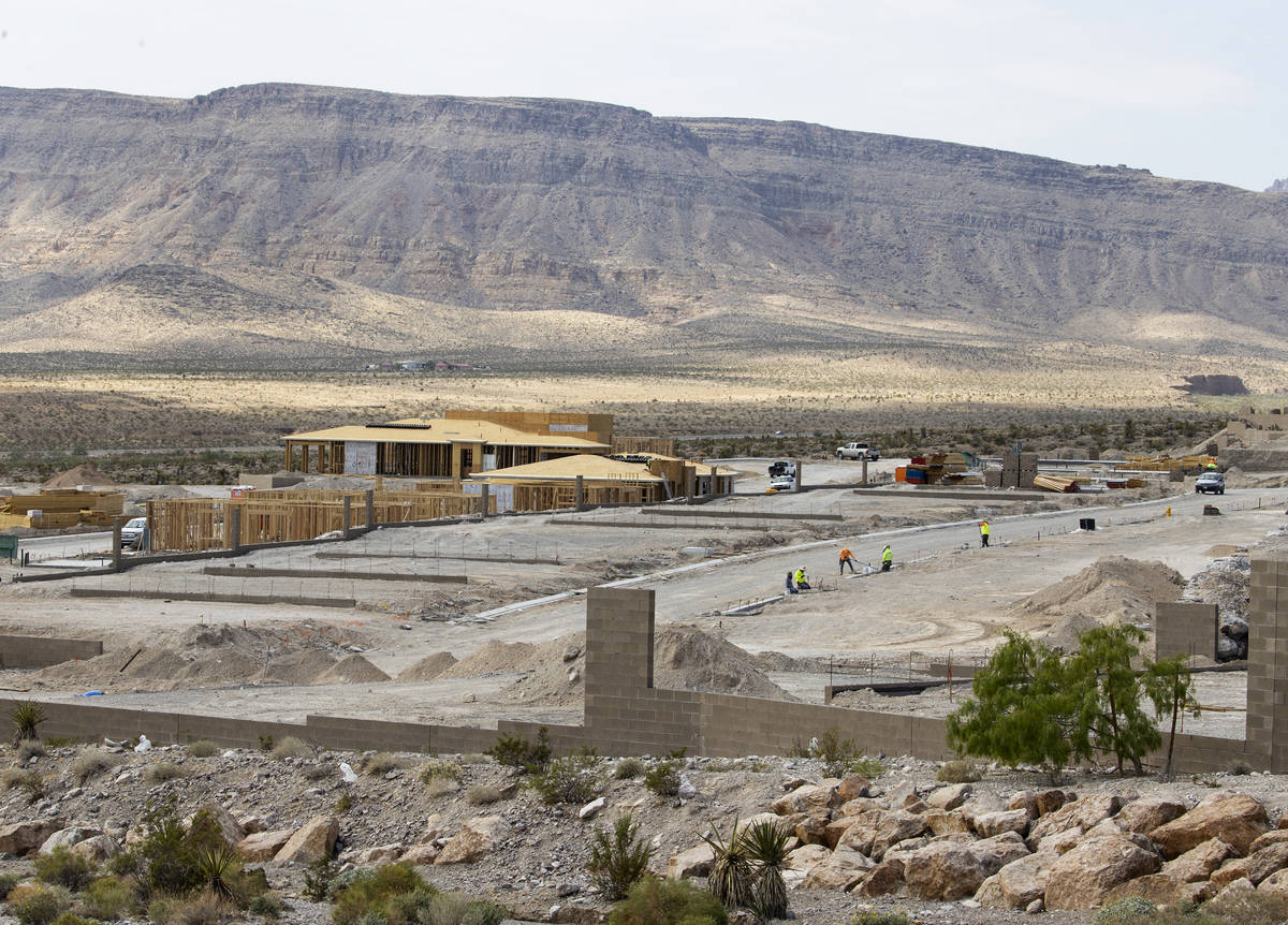 Construction is underway on a new 55-and-over community by homebuilder Lennar Corp., on Crossbr ...