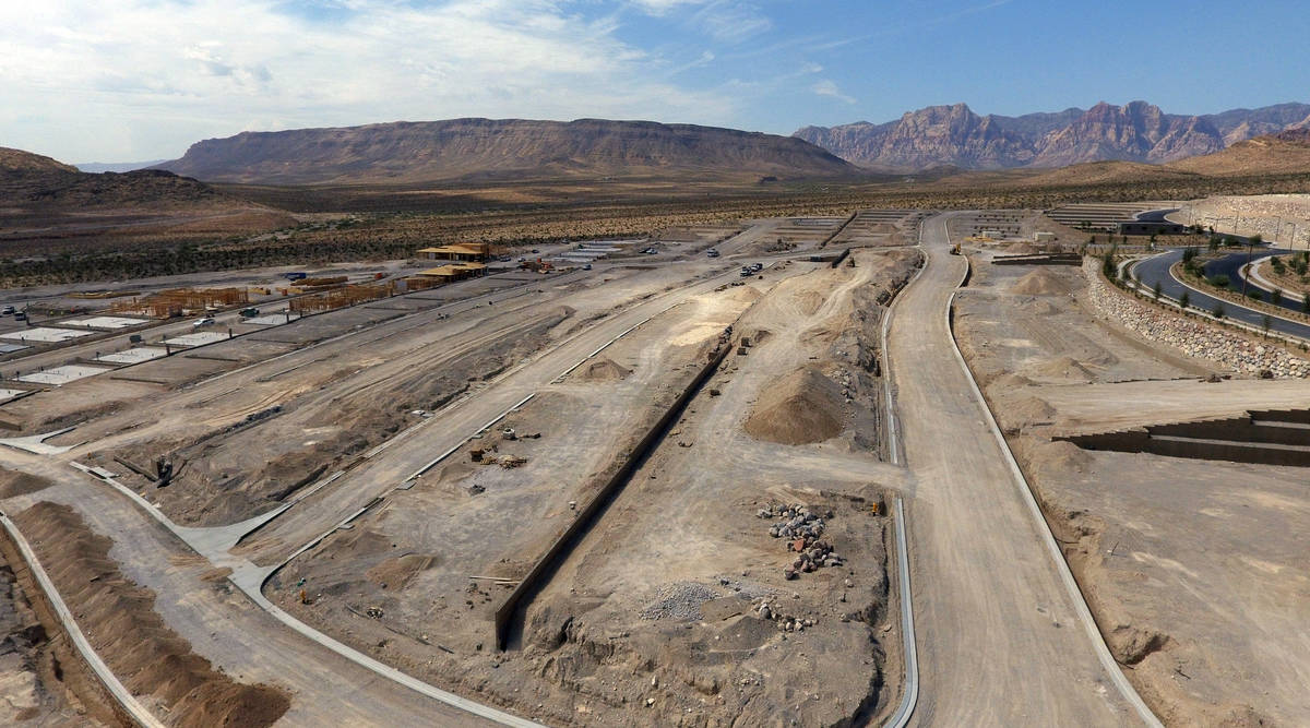 Construction is underway on a new 55-and-over community by homebuilder Lennar Corp., on Crossbr ...