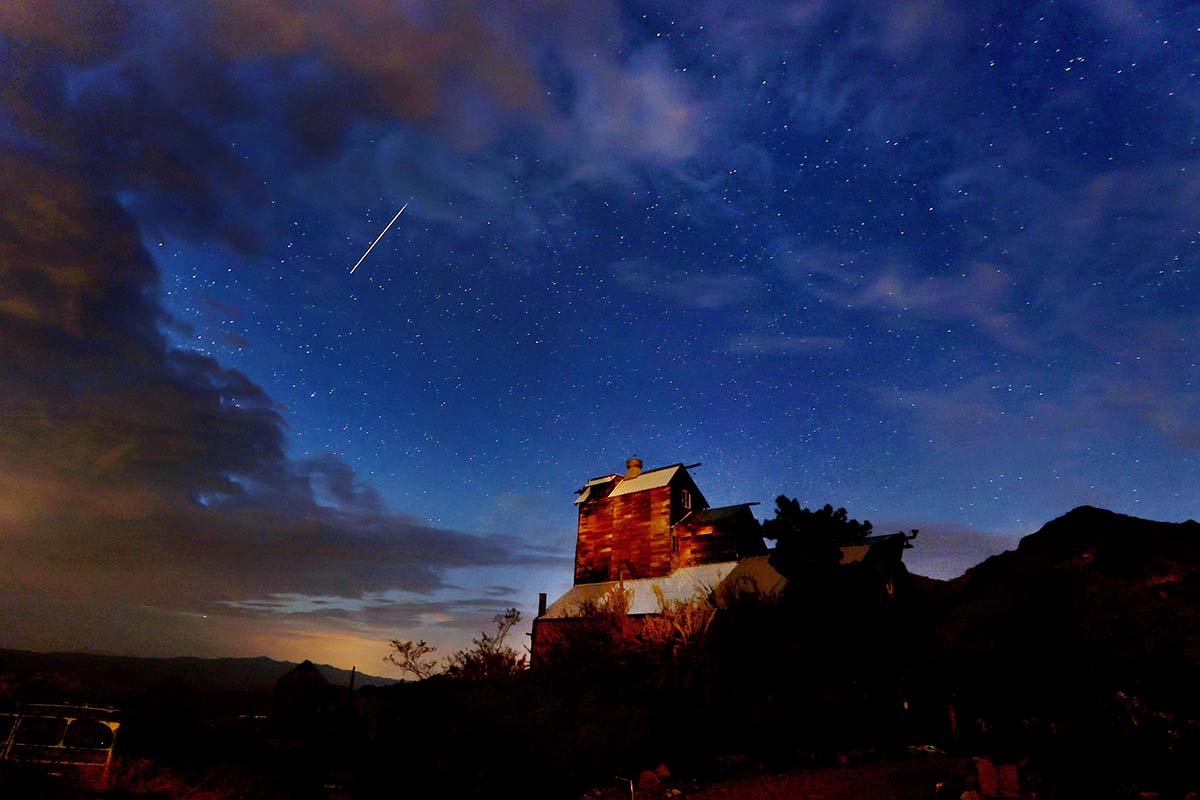 Perseid meteor shower putting on a show over Las Vegas