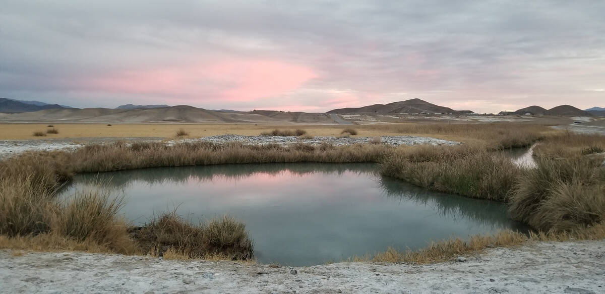 Soak amid the severe splendor of the Mojave Desert in the springs near Tecopa, Calif. (Sarah Ja ...