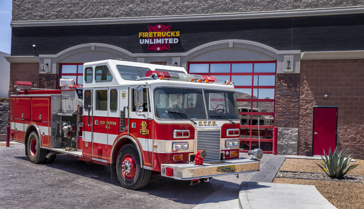 Frank Pizarro's 1991 Pierce firetruck is pictured at Firetrucks Unlimited on Monday, June 14, 2 ...
