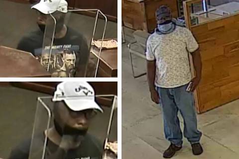 Police are seeking this man who they say committed two bank robberies within days of each other ...